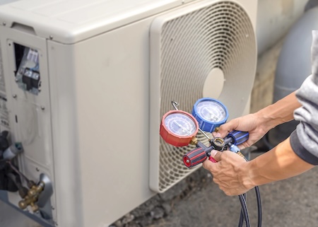 When does short cycling ac unit require professional repair